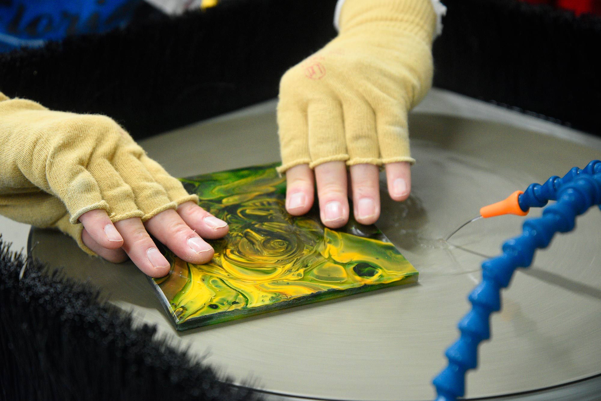 Experienced Glass artists teaching Glass Making workshops on the Isle of Skye